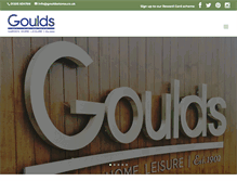 Tablet Screenshot of gouldsgc.co.uk